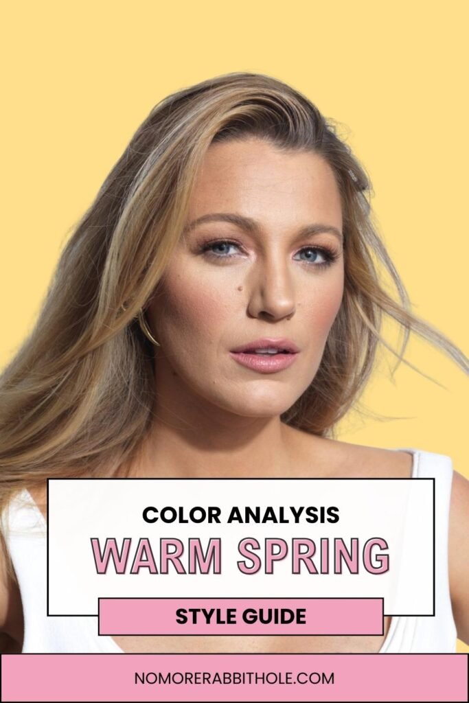 Warm Spring Color Season Example - Blake Lively