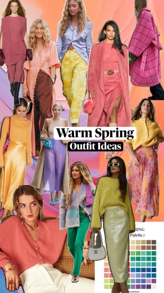 Warm Spring Color Season Outfit Ideas