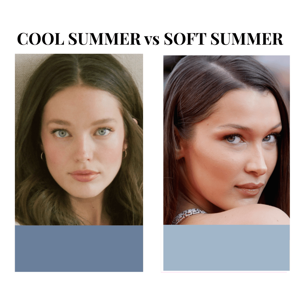 Cool Summer vs Soft Summer Color Type