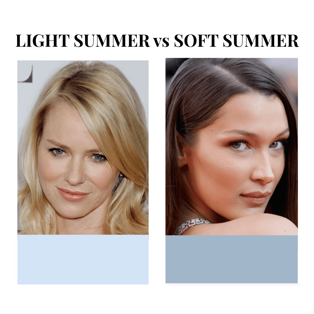 Lighjt Summer vs Soft Summer Color Type